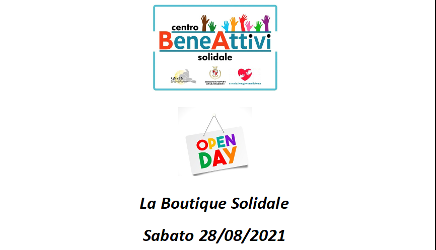 Apertura “Boutique Solidale “Centro Beneattivi Solidale Benevento”