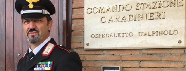 Ospedaletto| Cambio al vertice alla stazione dell’Arma: Nazzaro saluta, ecco Perrone