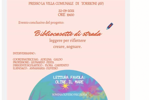 A Torrioni il progetto “Bibliocasetta di strada Leggere per… riflettere, creare, sognare “