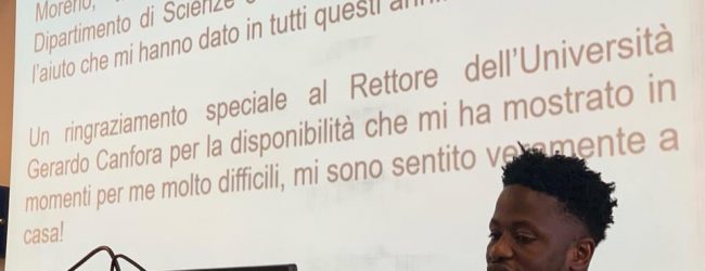 Benevento| Dal viaggio della speranza alla laurea in Scienze Biologiche: la storia di Yankuba Darboe