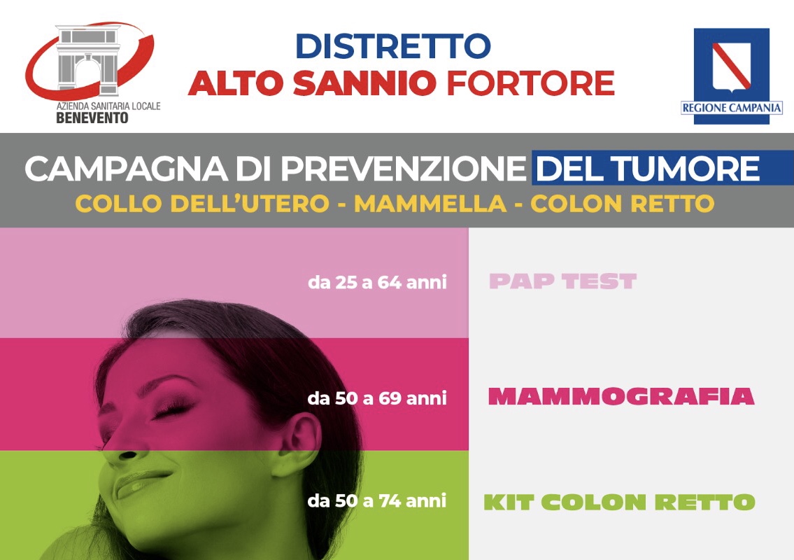 Prevenzione tumori: parte da San Bartolomeo in Galdo l’ambulatorio mobile itinerante