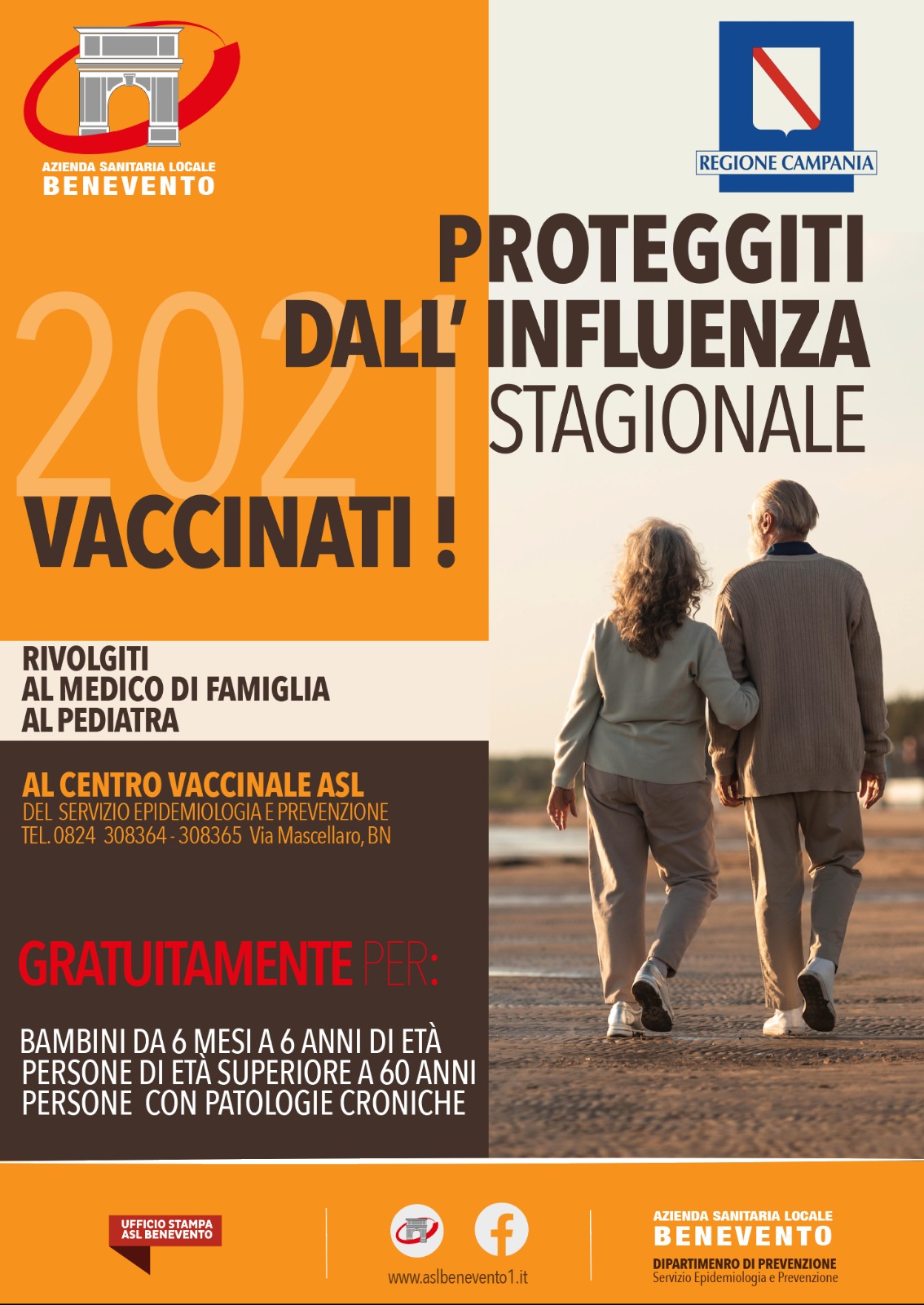 Benevento| Influenza stagionale, martedì prossimo giornata di promozione della campagna vaccinale