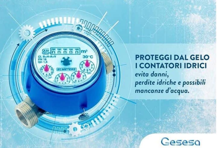 Gesesa, ricordiamo di proteggere i contatori dalle basse temperature