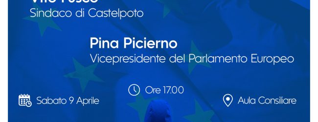 La vicepresidente del Parlamento Europeo, Pina Picierno a Castelpoto