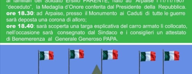 Ad Arpaise il 2 Giugno si celebrerà la Festa della Repubblica