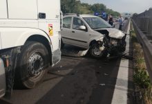 Tir contro auto, incidente senza conseguenze sulla tangenziale