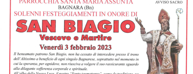 Bagnara in festa per ‘San Biagio’