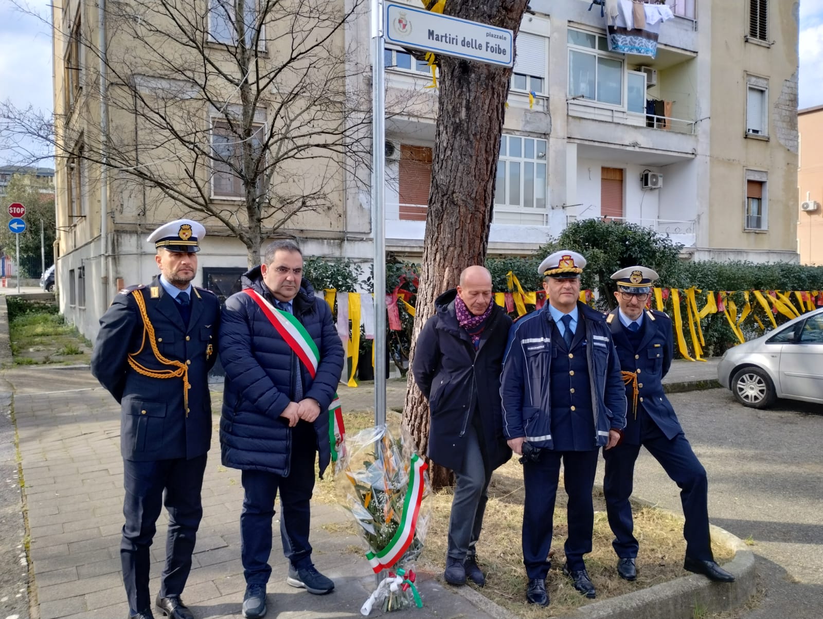 Benevento| Giornata del Ricordo, omaggio floreale a piazzale “Martiri delle Foibe”