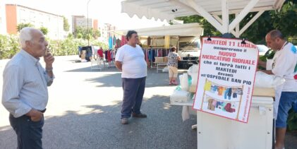 Mercato via Delcogliano,divieto di sosta e chiusura al traffico