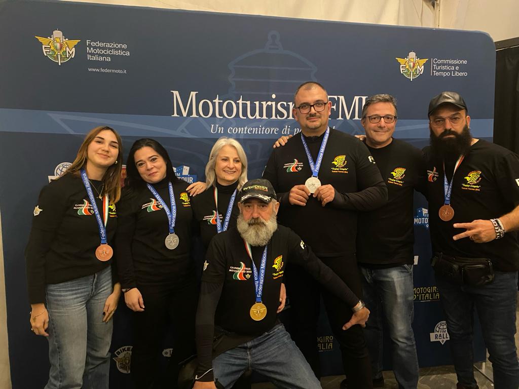 Il Moto Club Overdrive “Tonino Limata” di Telese è Campione d’Italia di Mototurismo