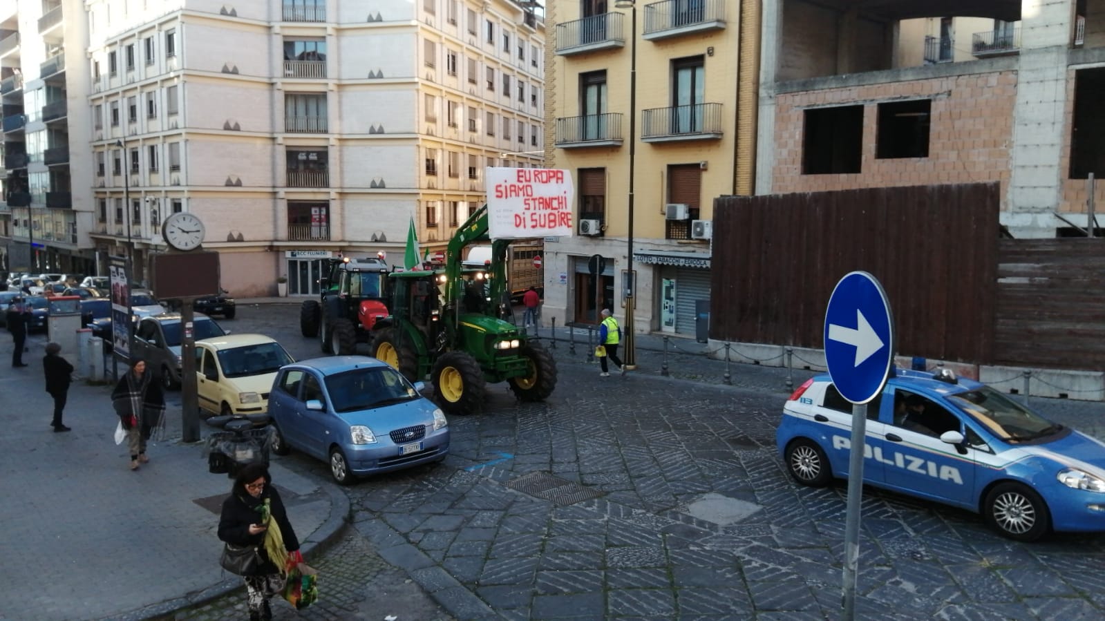 Benevento, la protesta degli agricoltori in città: “Siamo arrivati all’esasperazione”