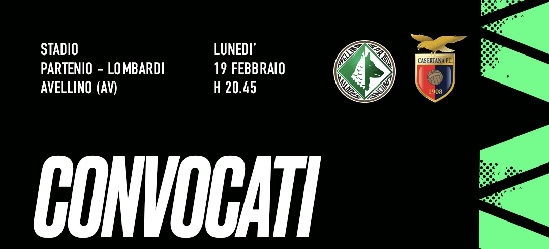 Avellino-Casertana: la lista dei convocati di mister Pazienza