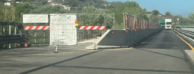 Lavori sul viadotto Pantano della Telesina, il cantiere sarà rimosso il 26 luglio