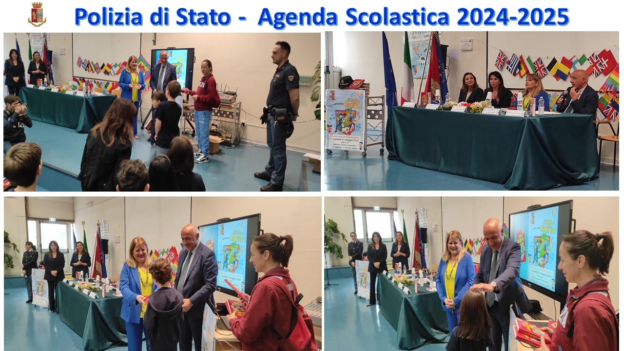 Avellino| Presentata all’Ic “R.Margherita – L. da Vinci” l’agenda scolastica “il mio diario” 2024/2025, realizzata dal dipartimento di Polizia