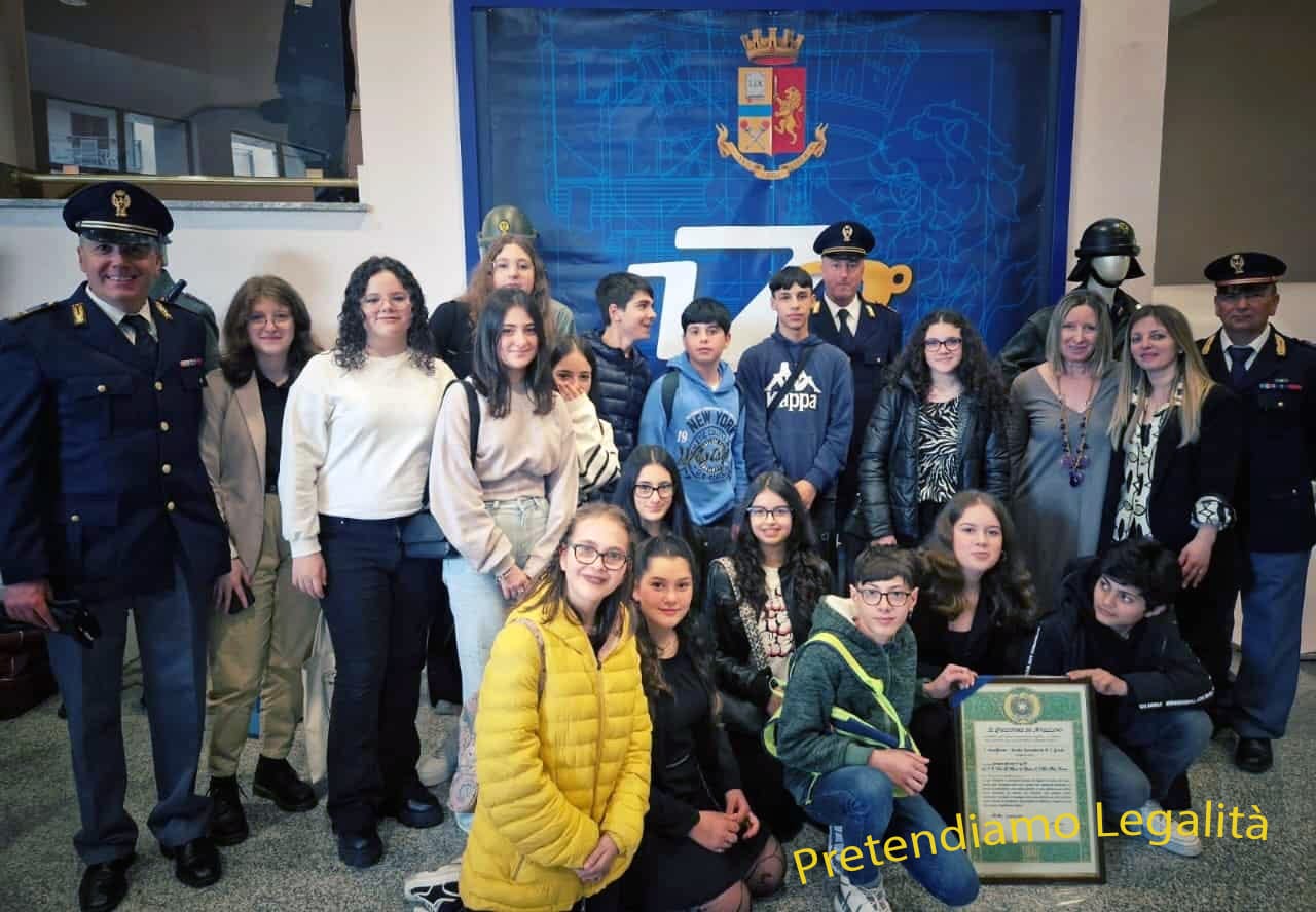 PretenDiamo Legalità, al concorso nazionale della Polizia di Stato l’Ic “Don Milani” di Ariano vince la categoria Cine Tv