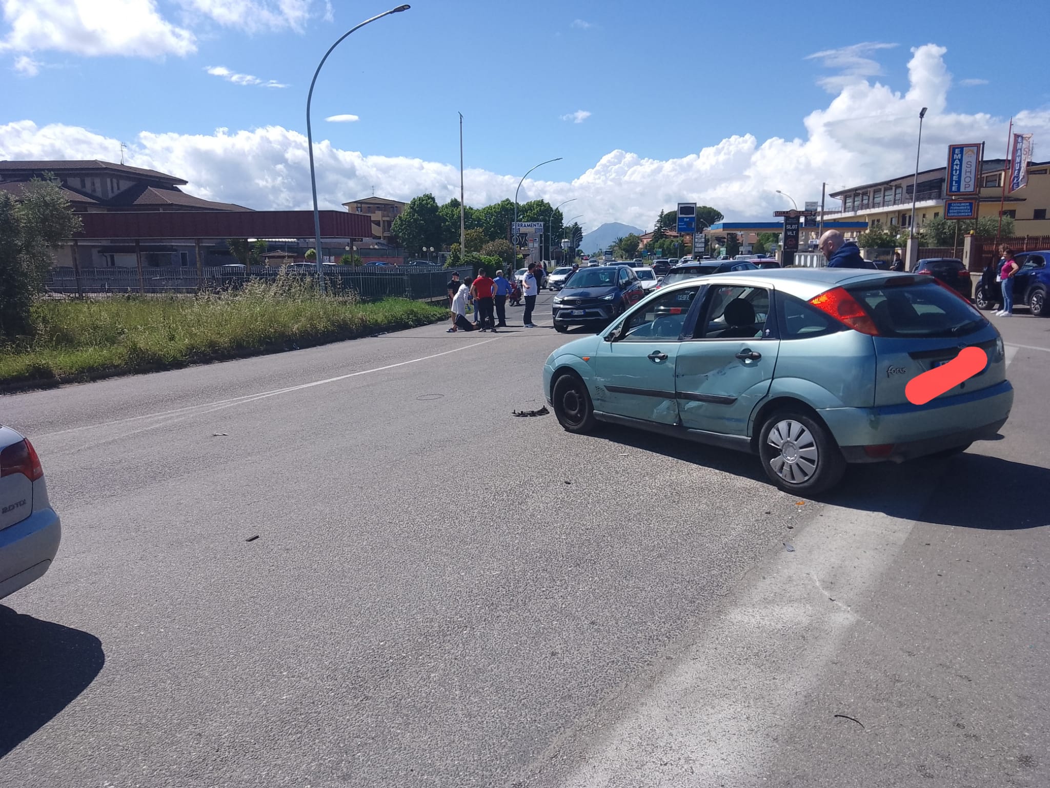 Incidente a San Giorgio del Sannio: coinvolta un’auto e una moto