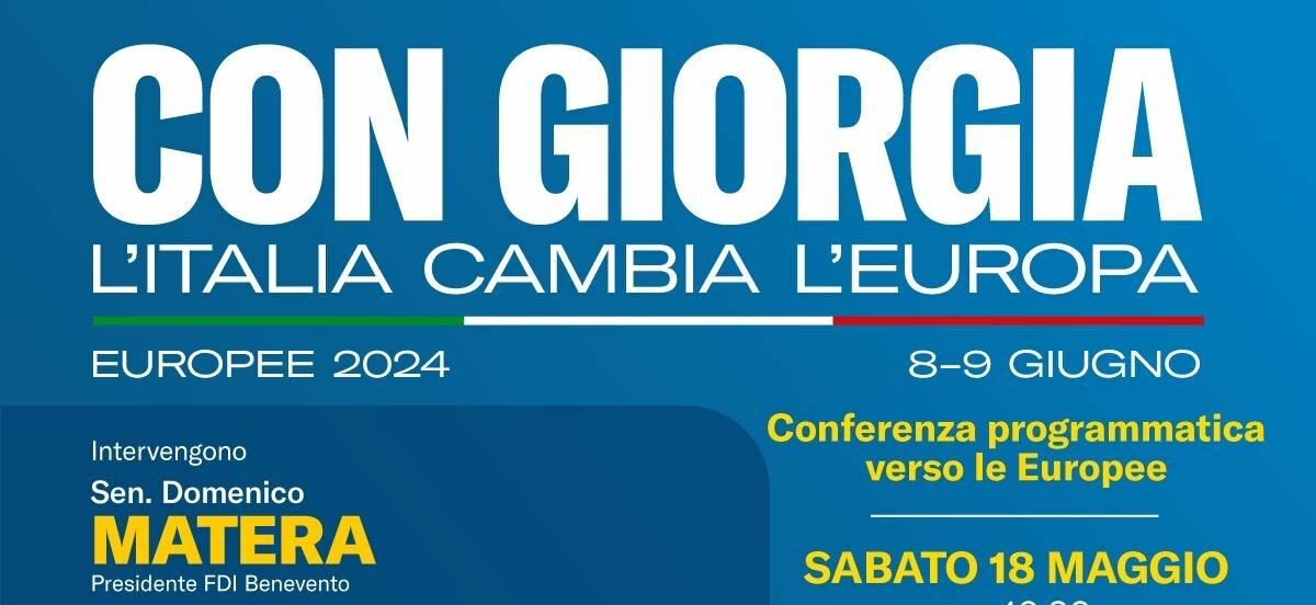 Fratelli d’Italia: Cirielli e Iannone domani nel Sannio per lanciare la volata europea