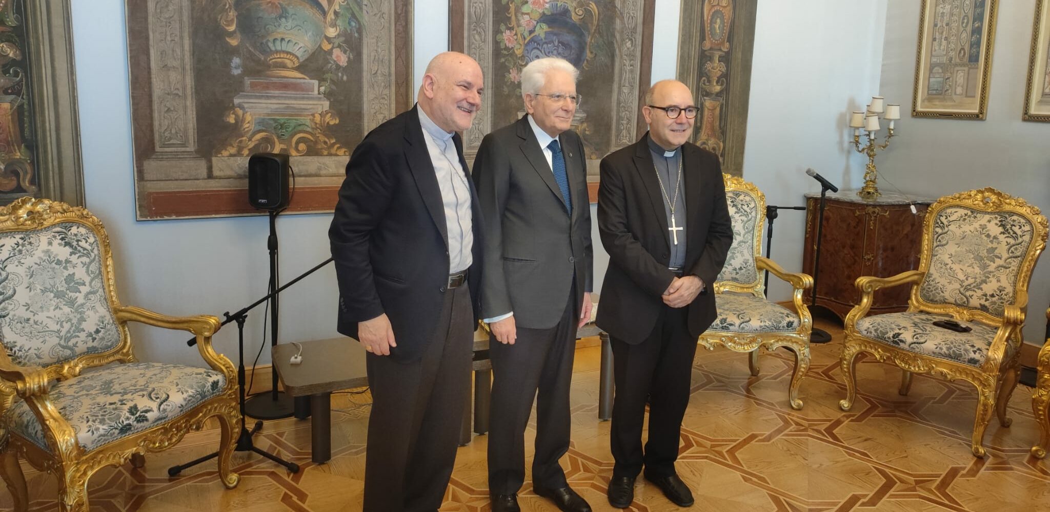 Monsignor Accrocca e il vescovo ausiliare di Napoli hanno incontrato Mattarella