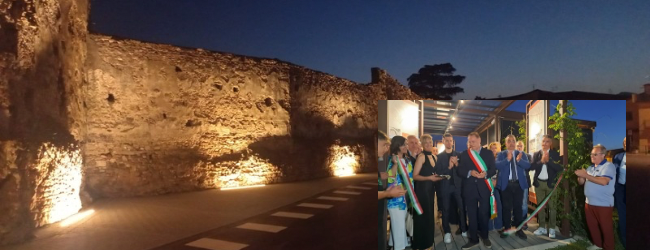Benevento, inaugurata la “nuova” Piazza Cardinal Pacca: infopoint e illuminazione della mura