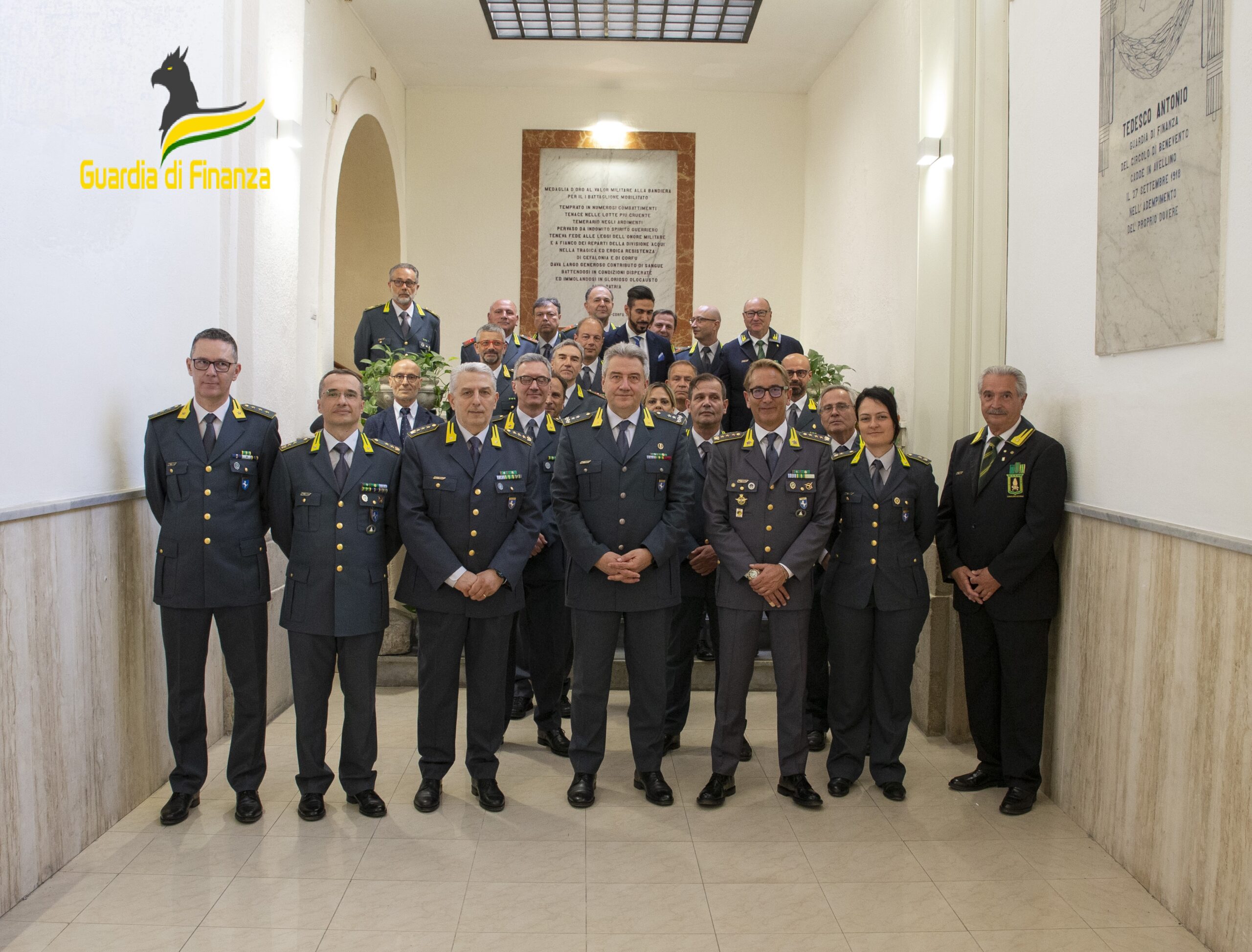 GdF Benevento: Il Comandante regionale, Generale di Divisione Giancarlo Trotta, in visita al Comando Provinciale