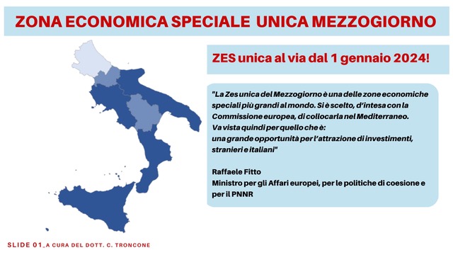 Credito d’imposta per la ZES Unica, si parte.