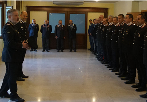 Il Comandante della legione Carabinieri “Campania” in visita presso il comando provinciale