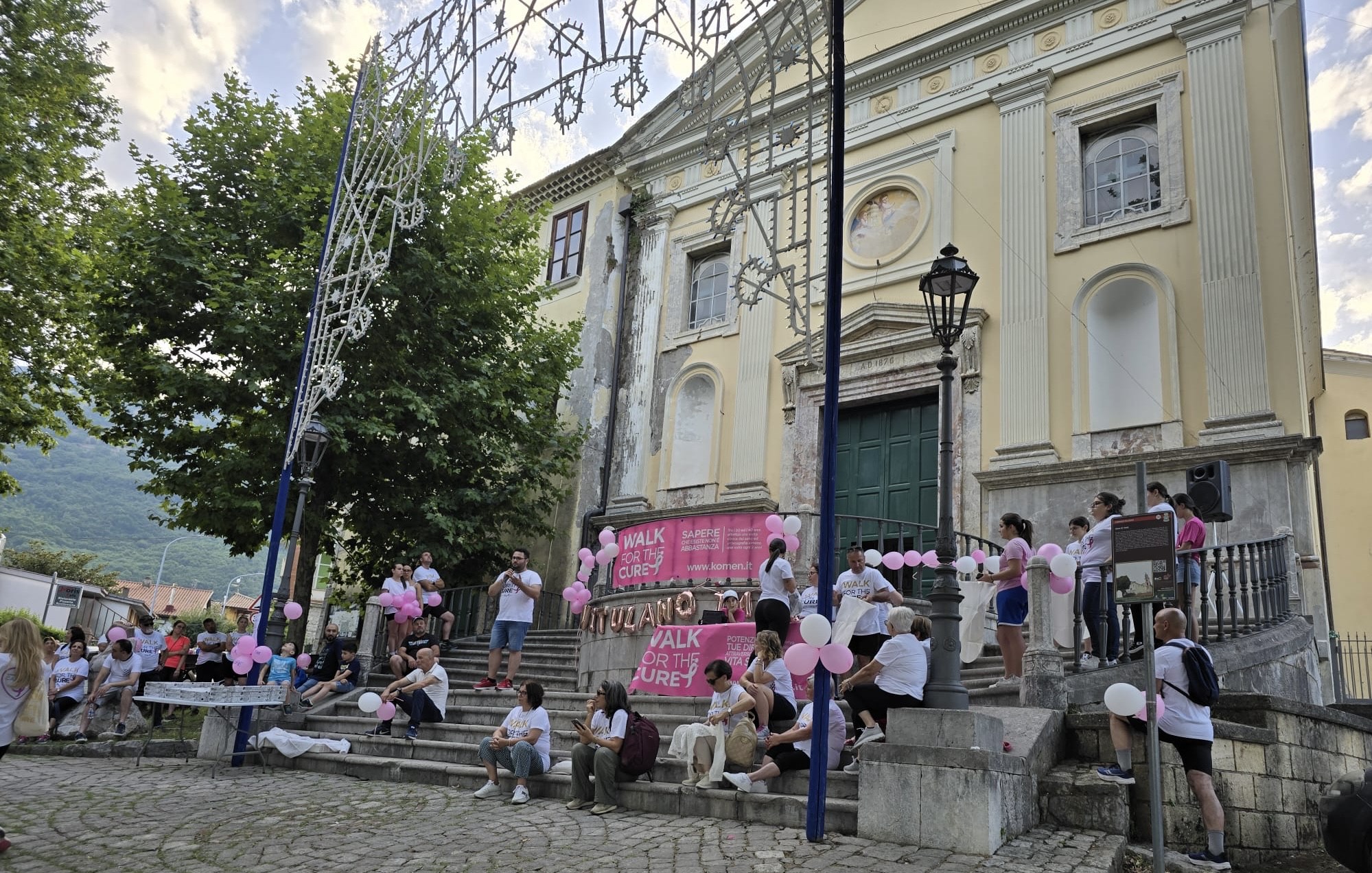 Vitulano, la passeggiata rosa raccoglie oltre millecinquecento euro destinati a sostenere i progetti di Komen Italia