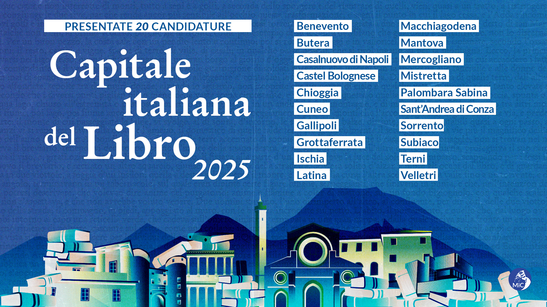 Capitale italiana del Libro 2025, oltre Benevento anche due comuni irpini tra le candidature