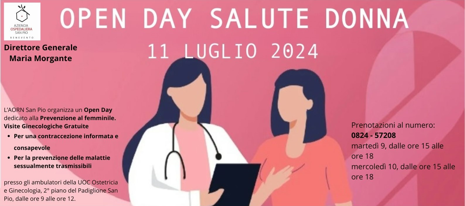 Al San Pio di Benevento l’Open day Salute Donna