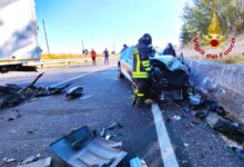 Statale 90 bis, incidente tra auto e Tir, una vittima