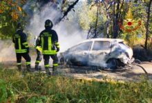 Incendio di boschi e auto,duro lavoro dei Vigili del fuoco di Avellino