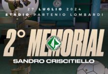 2° Memorial “Sandro Criscitiello”: il 27 luglio amichevole con il Crotone