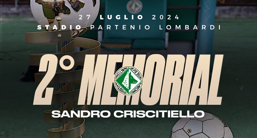 2° Memorial “Sandro Criscitiello”: il 27 luglio amichevole con il Crotone