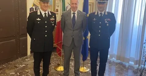 Il nuovo comandante della Legione Carabinieri Campania incontra il prefetto di Benevento