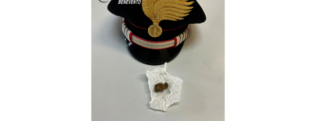 Controlli antidroga a Benevento,segnalato 22enne con hashish e 63enne ubriaco alla guida