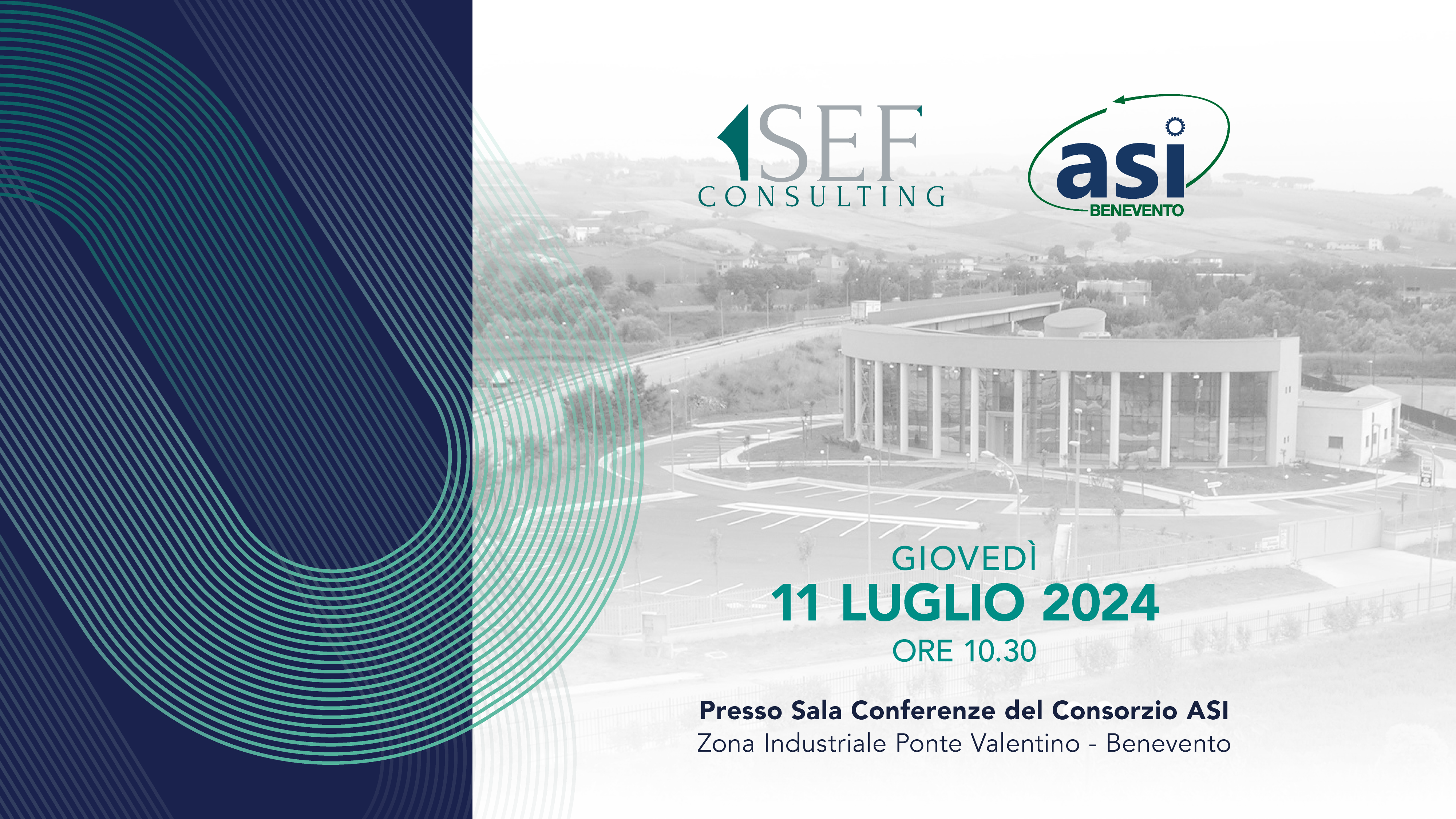 Collaborazione tra Consorzio ASI e SEF Consulting, la firma giovedì 11 luglio