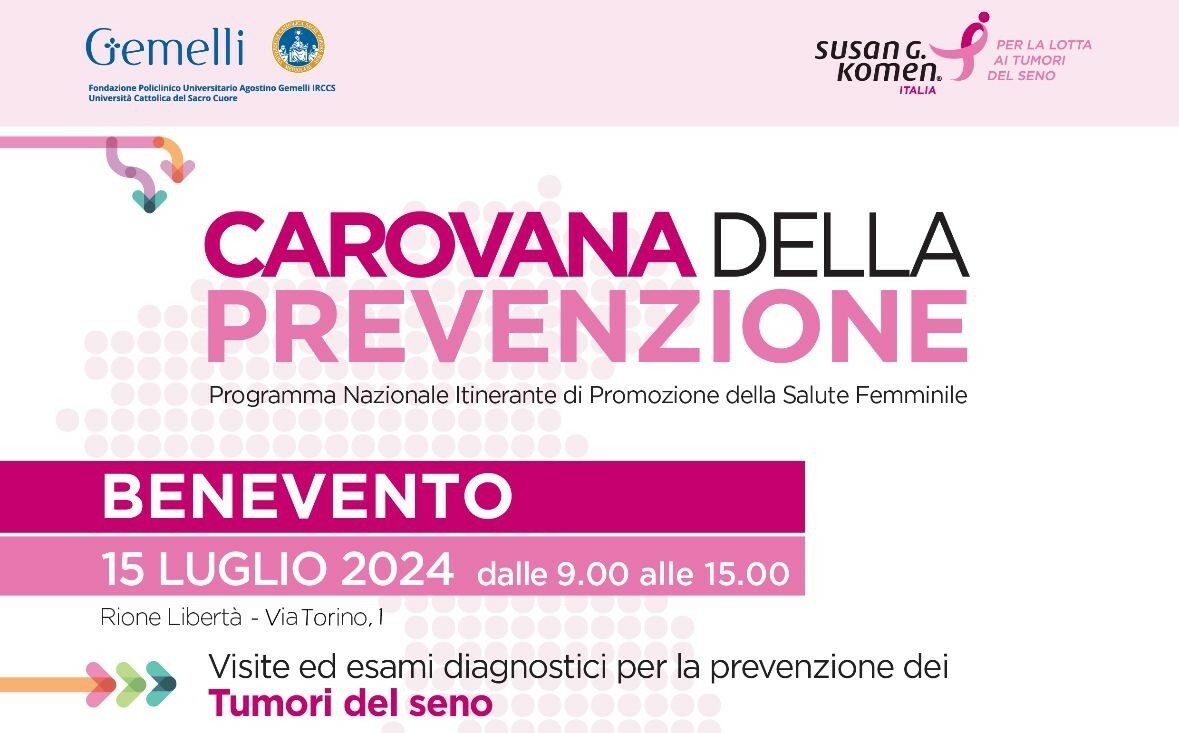 La Carovana della prevenzione Komen Italia fa tappa a Benevento