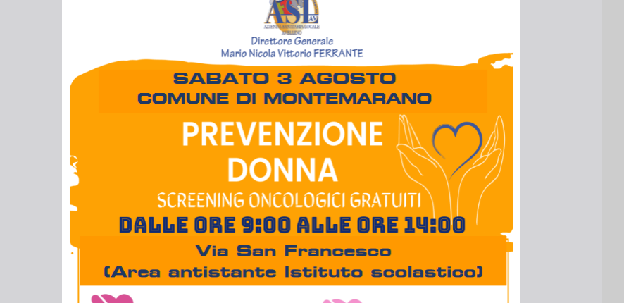 Screening oncologici, i camper dell’Asl sabato 3 Agosto a Montemarano