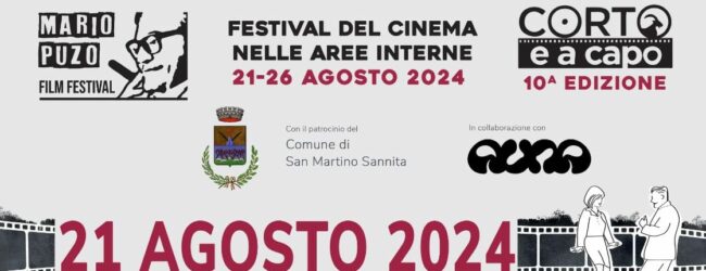 Dal 21 al 26 agosto torna il “Mario Puzo Film Festival- Corto e a Capo” la X edizione