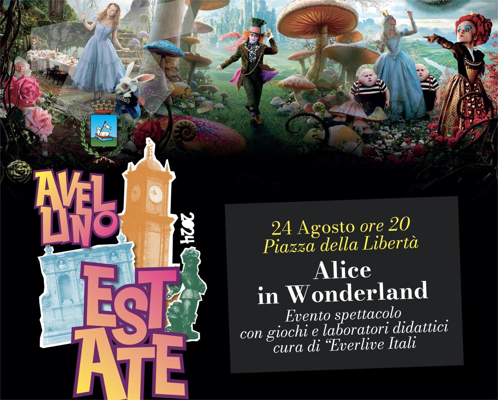 Avellino| Piazza Libertà come il Paese delle Meraviglie, tutto pronto per “Alice in Wonderland”