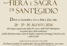 Anche quest’anno nei giorni 28-29-30 Agosto, si terrà la Fiera e Sagra di Sant’Egidio