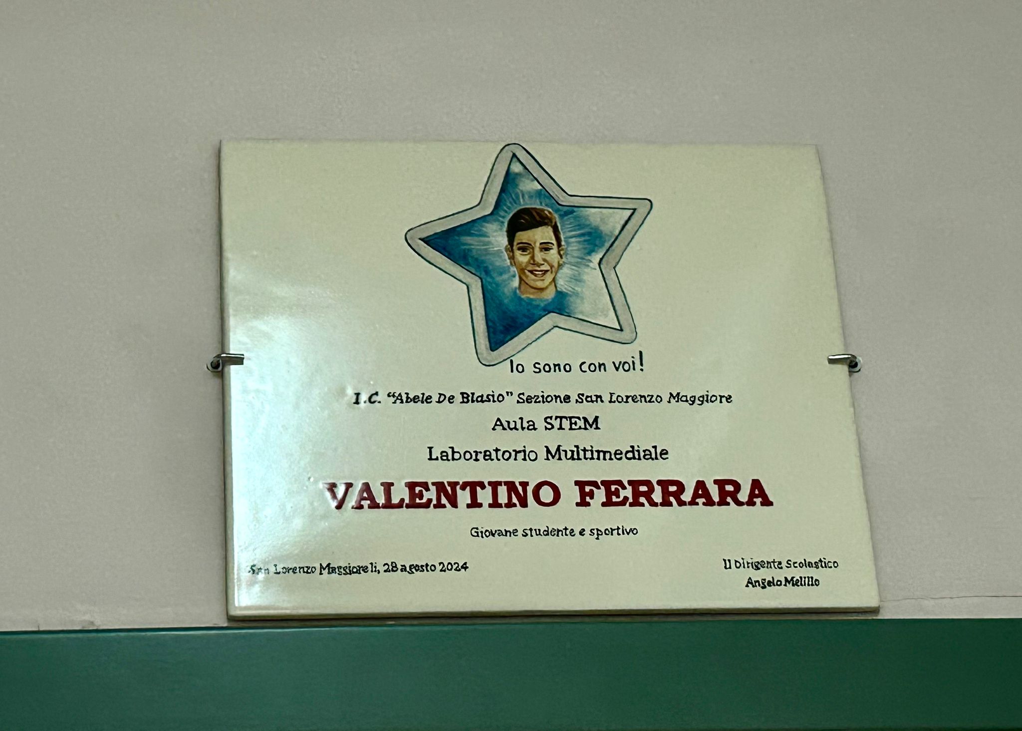 IC ”A. De Blasio”: a San Lorenzo Maggiore intitolata l’Aula Stem a Valentino Ferrara