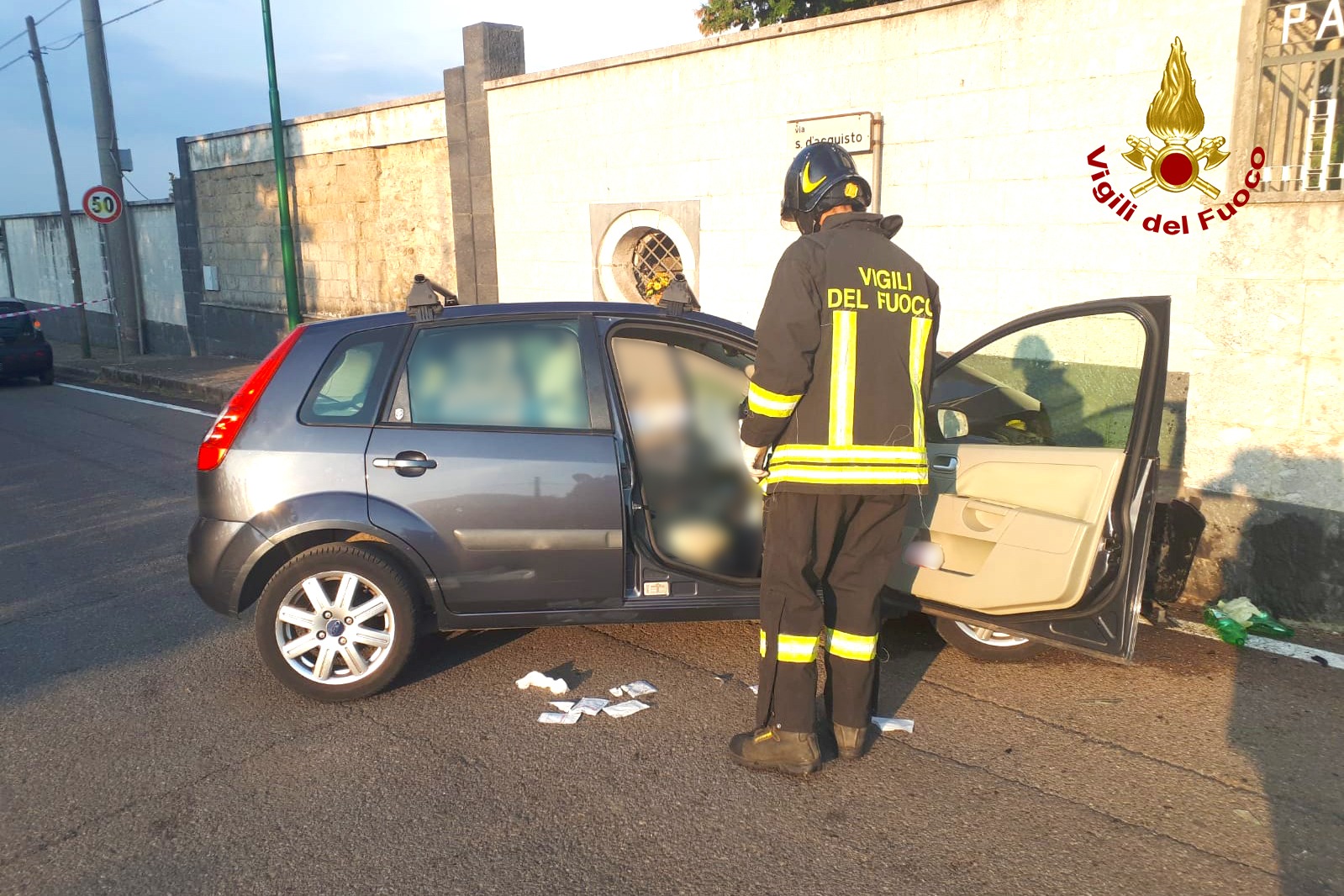 Grottolella| Schianto mortale contro il muro del cimitero, immagini del sistema di videosorveglianza al setaccio per ricostruire la dinamica dell’incidente