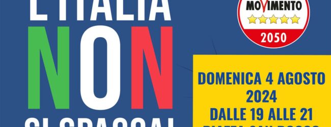 Domenica 4 agosto 2024 a Lioni raccolta firme contro l’Autonomia differenziata