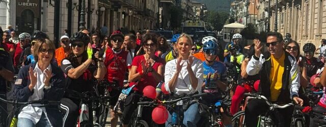 Successo per la pedalata contro la violenza.In sella anche il sindaco Nargi