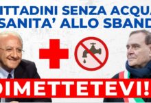 Crisi sanitaria e idrica, FI, Lega, Noi Moderati e UDC: “De Luca e Mastella devono dimettersi ora”