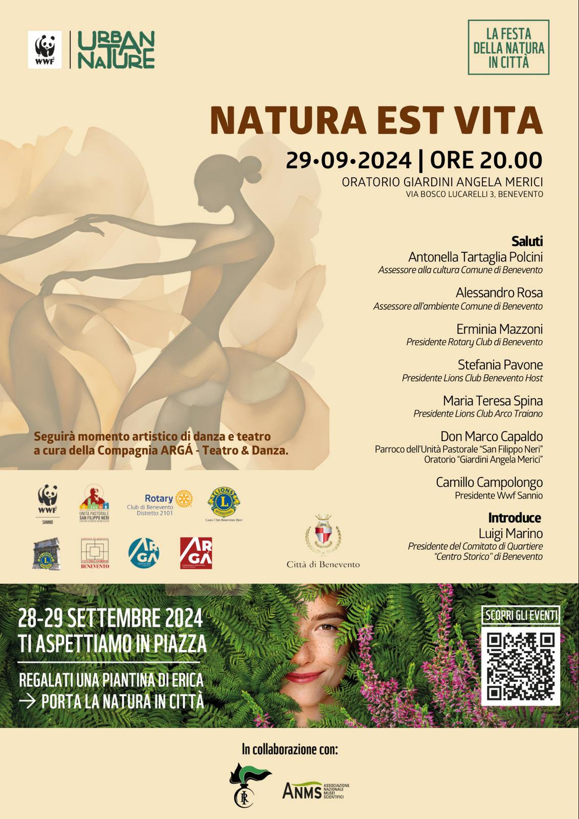 Questa sera Urban Nature a Benevento