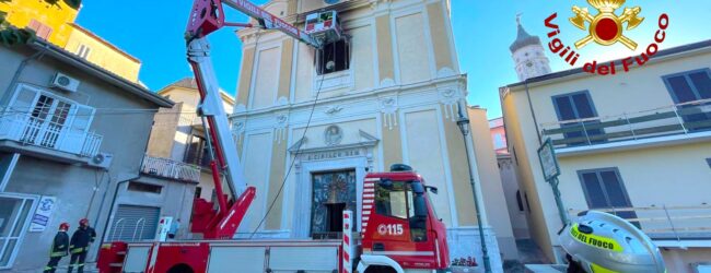 Torre le Nocelle| Completata la messa in sicurezza della Chiesa di San Ciriaco, grande lavoro dei vigili del fuoco