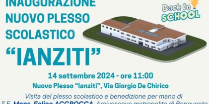 Sabato s’inaugura la scuola “Ianziti”, l’Amministrazione Agostinelli centra un traguardo storico per San Bartolomeo in Galdo   