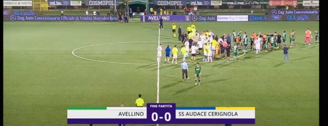 Avellino-Cerignola termina 0-0. Fischi da parte dei tifosi